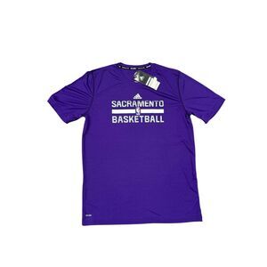 NWT Adidas Sacramento Kings Climalite Youth XL Shirt Purple